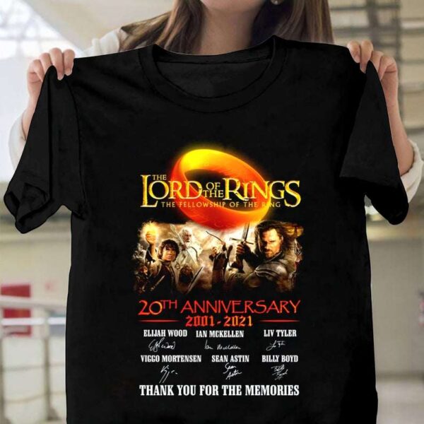 The Lord Of The Rings 20th Anniversary Signature T Shirt