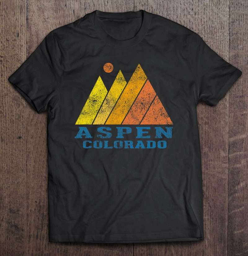 Vintage Aspen Colorado Mountain Sunset Retro 0 2195