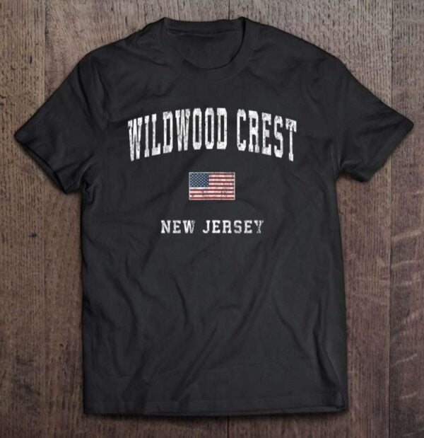 Wildwood Crest New Jersey Nj Vintage American Flag Sports Tank Top 0 2195