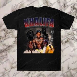 Wiz Khalifa Vintage Retro Style Rap 90s T Shirt