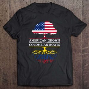 Womens American Grown With Colombian Roots – Colombia V Neck 0 2195