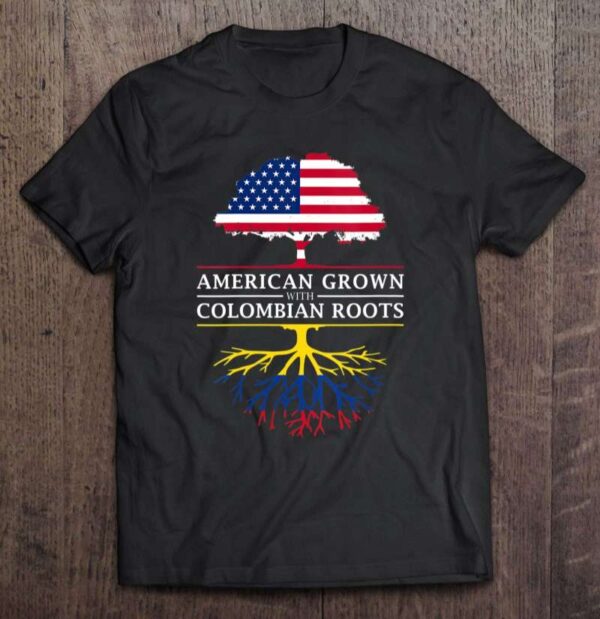 Womens American Grown With Colombian Roots – Colombia V Neck 0 2195