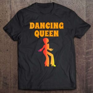 Dancing Queen Girl Gift Her Vintage 1970S Retro 70S Women V Neck 0 2195