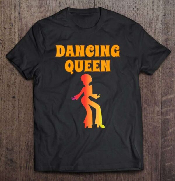 Dancing Queen Girl Gift Her Vintage 1970S Retro 70S Women V Neck 0 2195