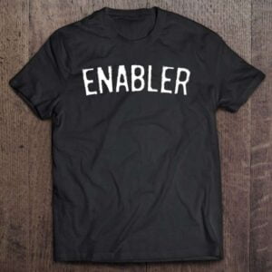 Womens Enabler Funny V Neck 0 2195