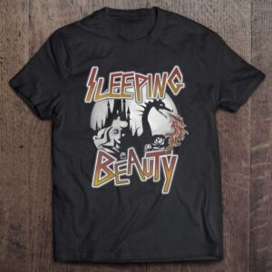 Sleeping Beauty Vintage Rock N Roll Style Poster V Neck 0 2195