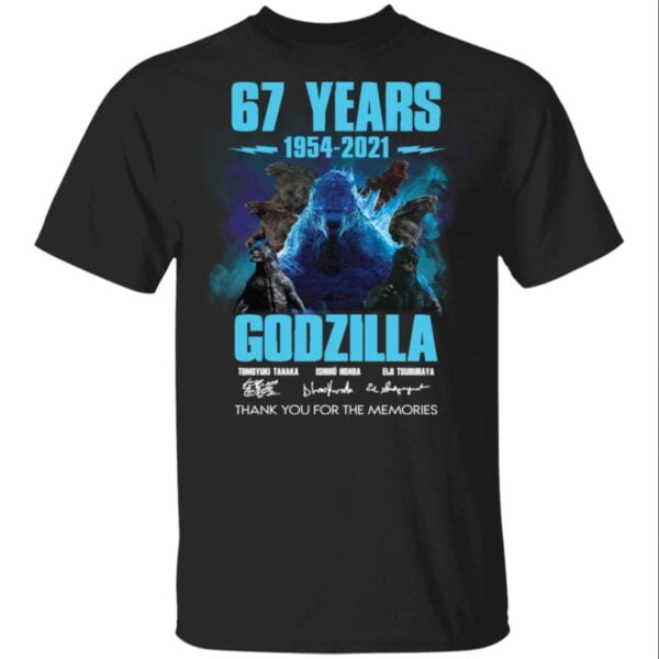 67 Years 1954 2021 Godzilla Thank You For The Memories Unisex Shirt