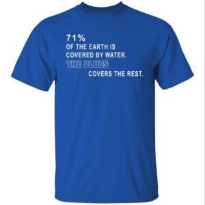 71 Of The Earth Is Covered By Water The Blues Covers The Rest Unisex Shirt