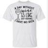 A Day Without Wine Is Like Just Kidding I Have No Idea Unisex Shirt