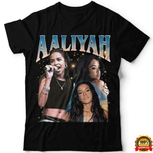 Aaliyah Vintage Style Music Casual T Shirt