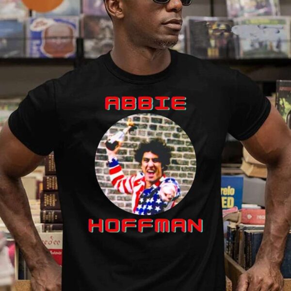 Abbie Hoffman In His American Flag Unisex T Shirt