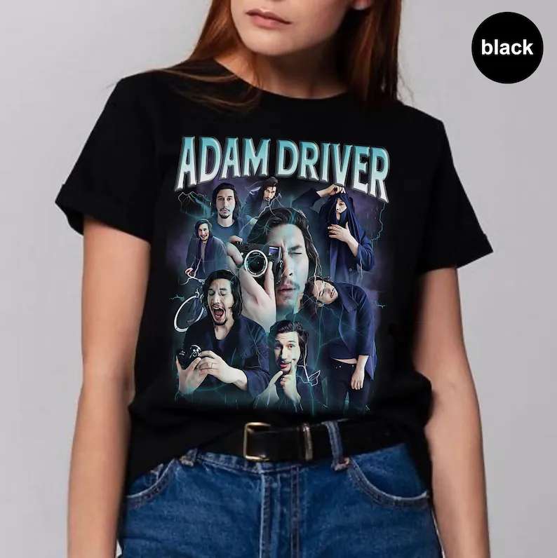 Kylo ren T-shirt Adam Driver Blue & Red Unisex T-shirt Adam Driver Actor
