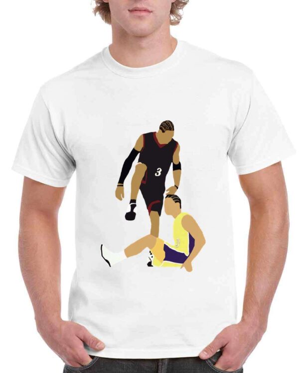 Allen Iverson Steps Over Tyronn Lue Unisex Shirt