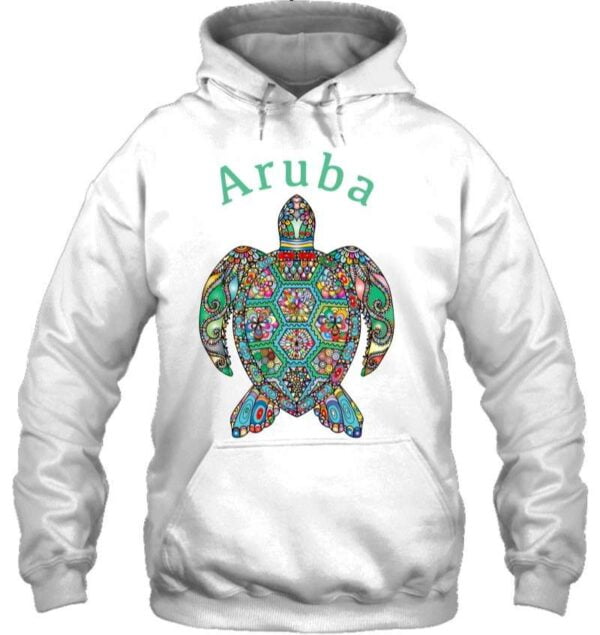 Aruba Tribal Turtle Ocean T Shirt