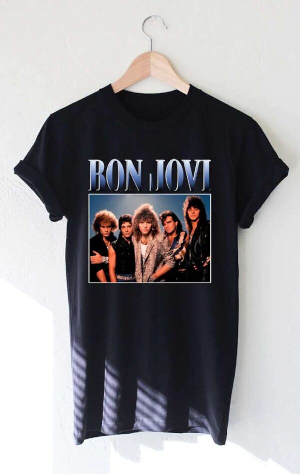 Bon Jovi Rock Band Black Unisex Shirt