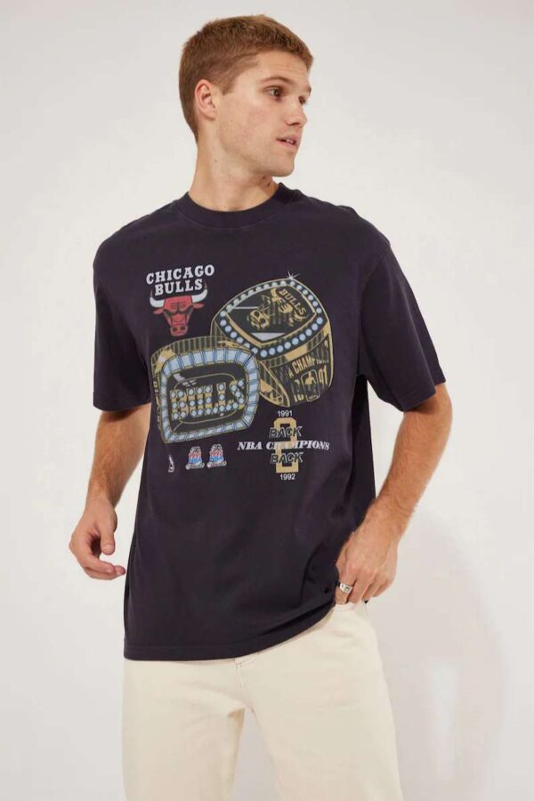 Chicago Bulls Vintage B2b Rings Champs NBA T Shirt