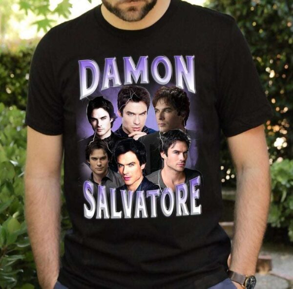 Damon Salvatore The Vampire Diaries Ian Somerhalder TV Series T Shirt