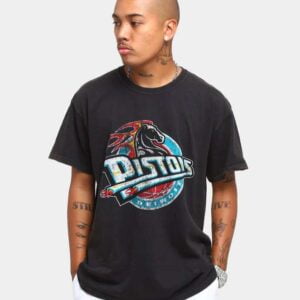 Detroit Pistons Logo Vintage T Shirt