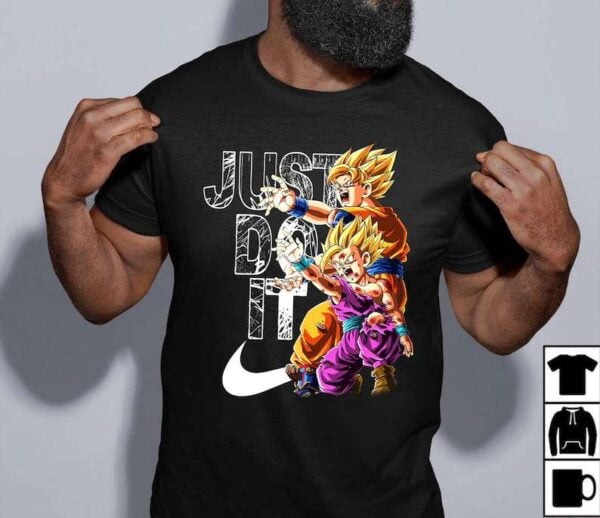 Dragonball Z Goku And Gohan Just Do It Unisex T Shirt