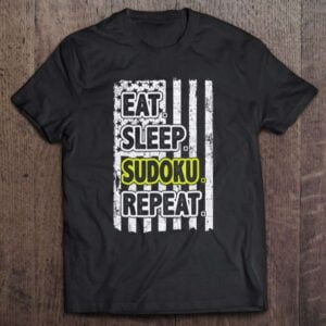 Eat Sleep Repeat Usa Flag Unisex Shirt