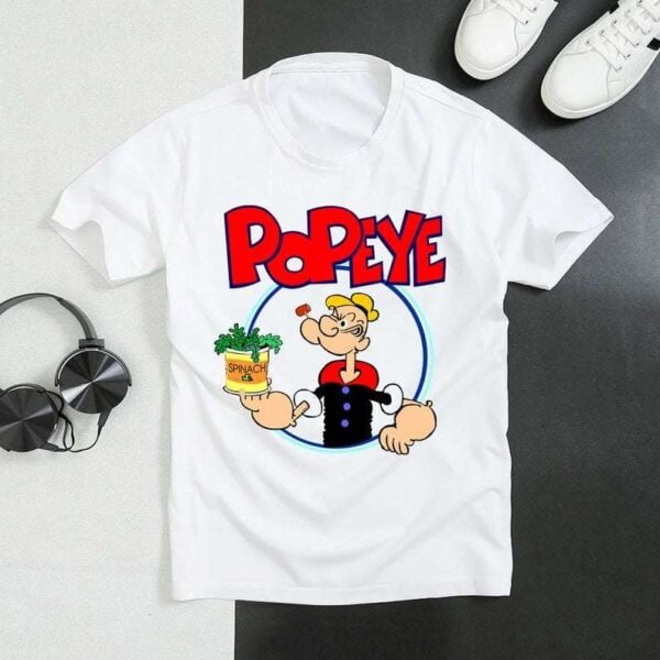 Eating Healthy Spinach Popeye T Shirt