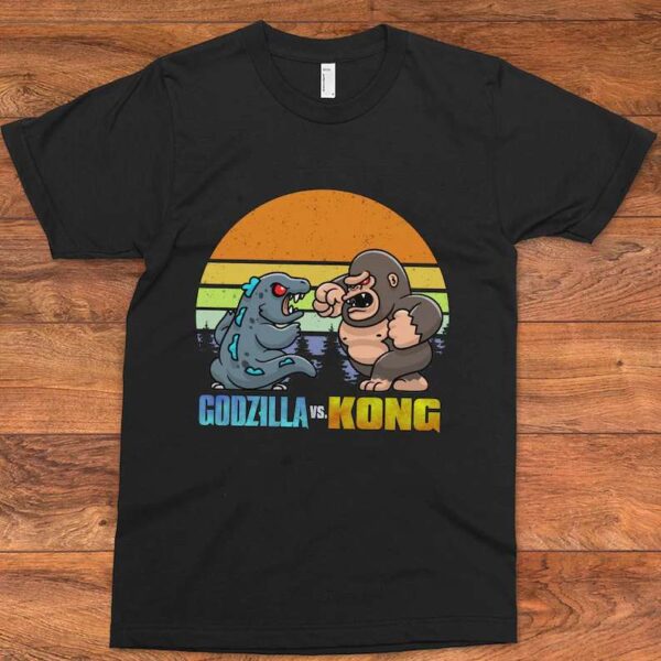 Godzilla vs Kong Cartoon Unisex T Shirt