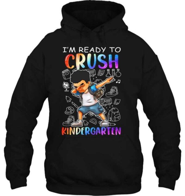 Im Ready To Crush Kindergarten Dabbing Afro Boys School T Shirt