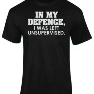 In My Defence I Was Left Unsupervised T Shirt