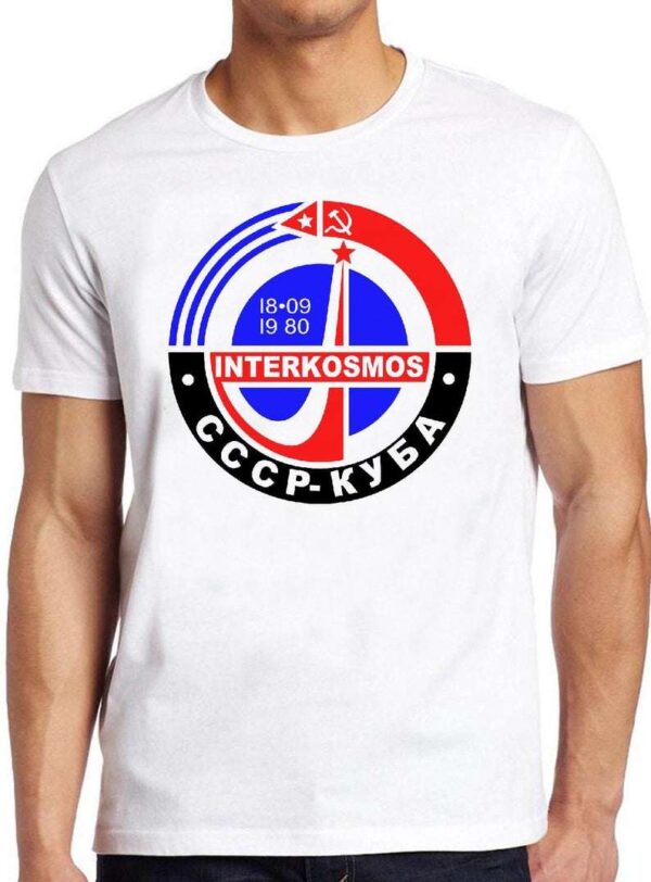 Interkosmos T Shirt Soviet Union 80s Space Program