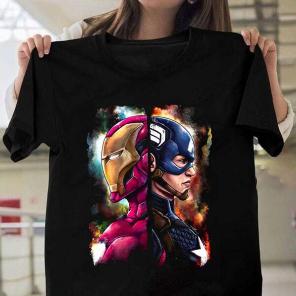 Iron Man and Captain America T Shirt