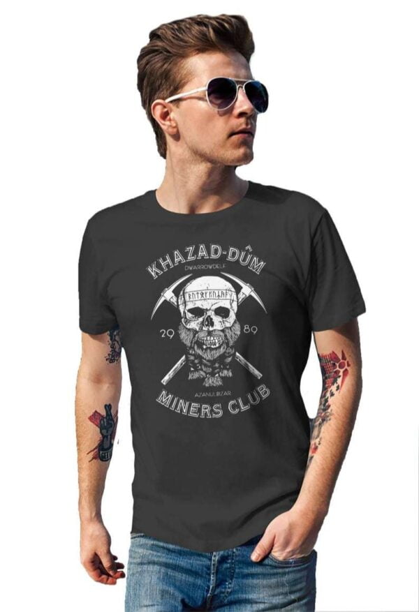 Khazad Dum Miners Club Middle Earth Lord Of The Rings T Shirt