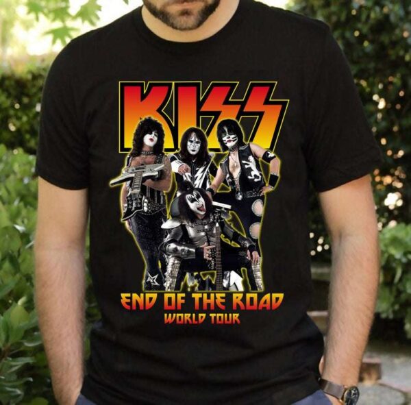 Kiss End Of The Road Tour Vintage Classic Unisex T Shirt