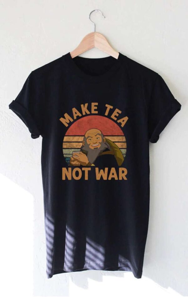 Make Tea Not War Black Unisex Shirt