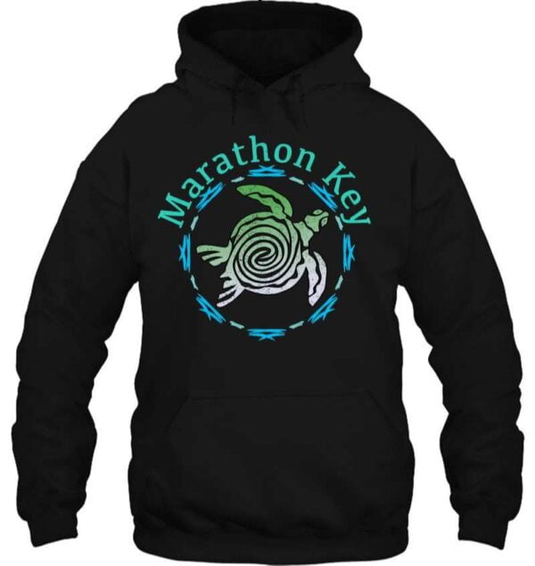 Marathon Key Florida Vintage Tribal Turtle T Shirt