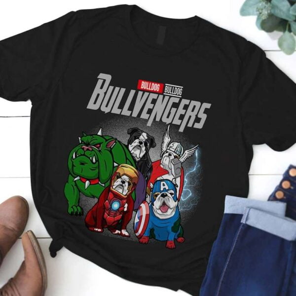 Marvel Avengers Bulldog Bullvengers Unisex T Shirt