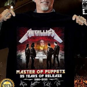 Master Of Puppets 35 Year Of Release 1986 2021 T Shirt