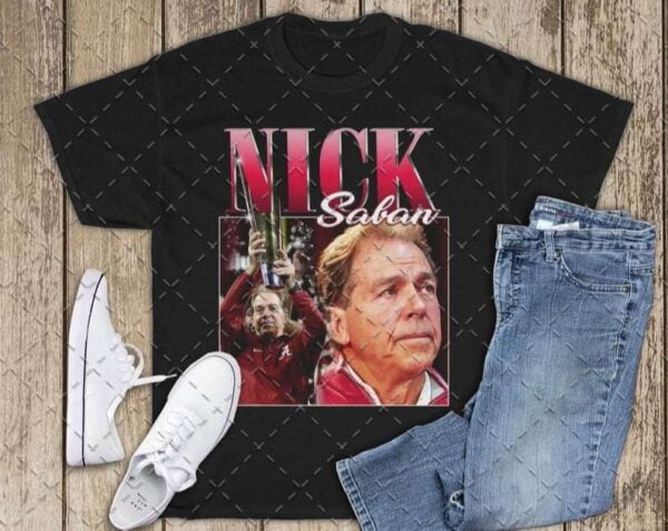 Nick Saban Alabama Football Unisex Graphic T Shirt