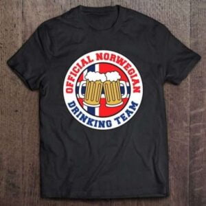 Official Norwegian Drinking Team Flag Of Norway Beer Unisex Shirt