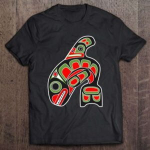 Orca Whale Alaska Haida Art Native American Totem Tribal Unisex Shirt