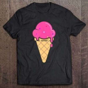 Pink Ice Cream Cone Cute Unisex Shirt