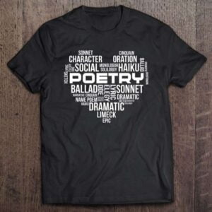 Poetry Heart Words Unisex Shirt