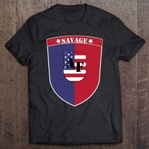 Savage Af Redneck Coat Of Arms Southern Country Old Glory Unisex Shirt
