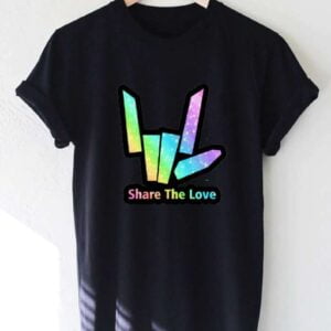 Share The Love Stephen Sharer Singer Black Unisex Shirt