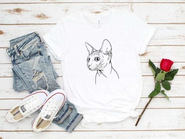Sphynx Cat Unisex Graphic T Shirt