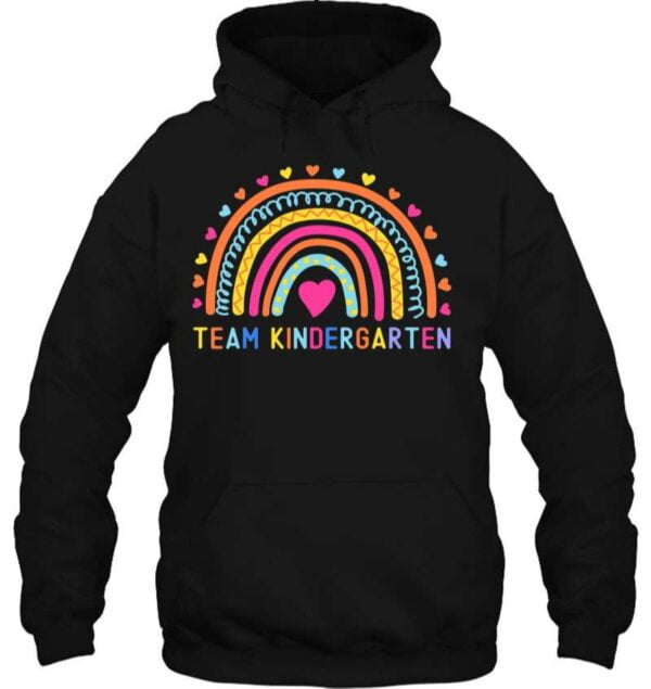 Team Kindergarten Rainbow Back To School T Shir