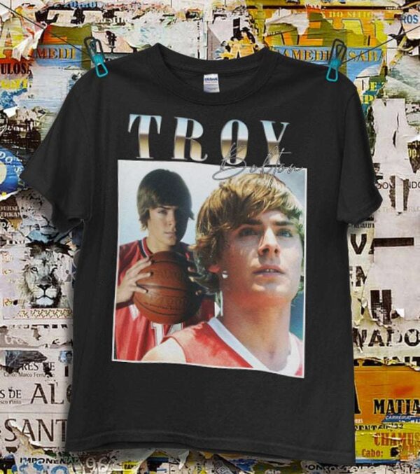 Troy Bolton Zac Efron Unisex Graphic T Shirt