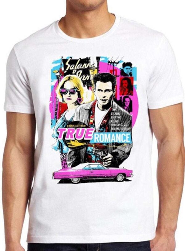 True Romance T Shirt Movie Poster Slater Hopper Tarantino