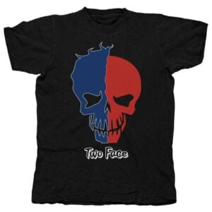 Two Face Skull Comics Movie Shirt