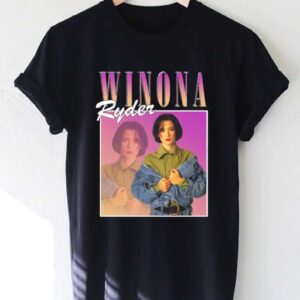 Winona Ryder Actress Black Unisex Shirt