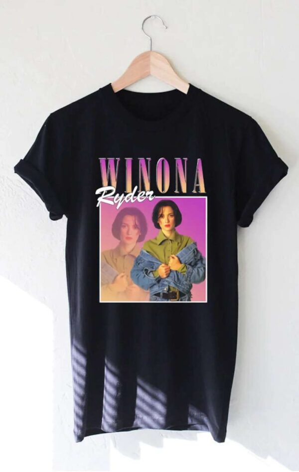 Winona Ryder Actress Black Unisex Shirt